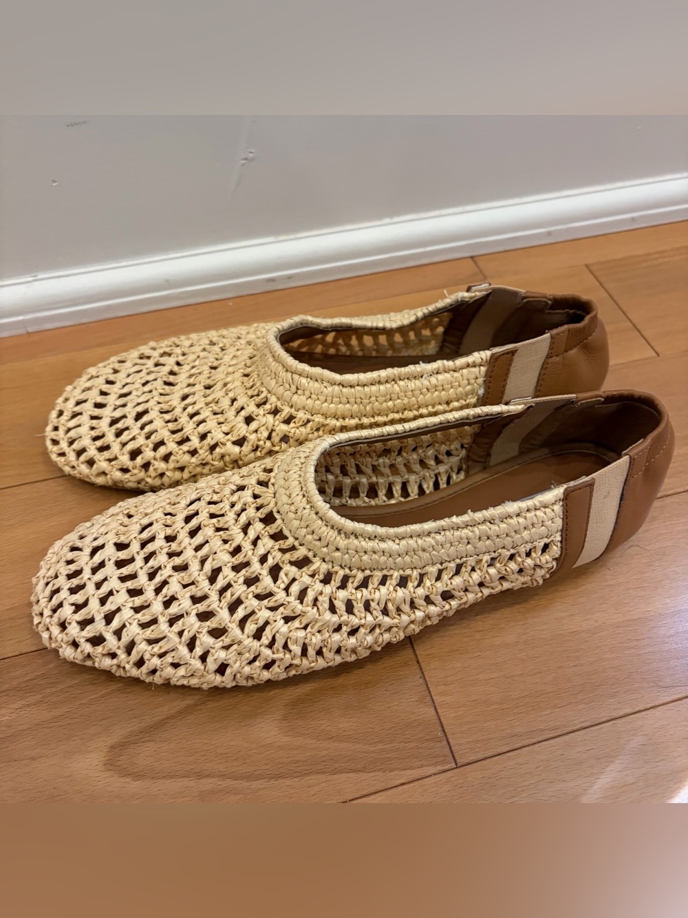 NWT Steve Madden Meela Flats in  Natural Raffia - Picture 4 of 7